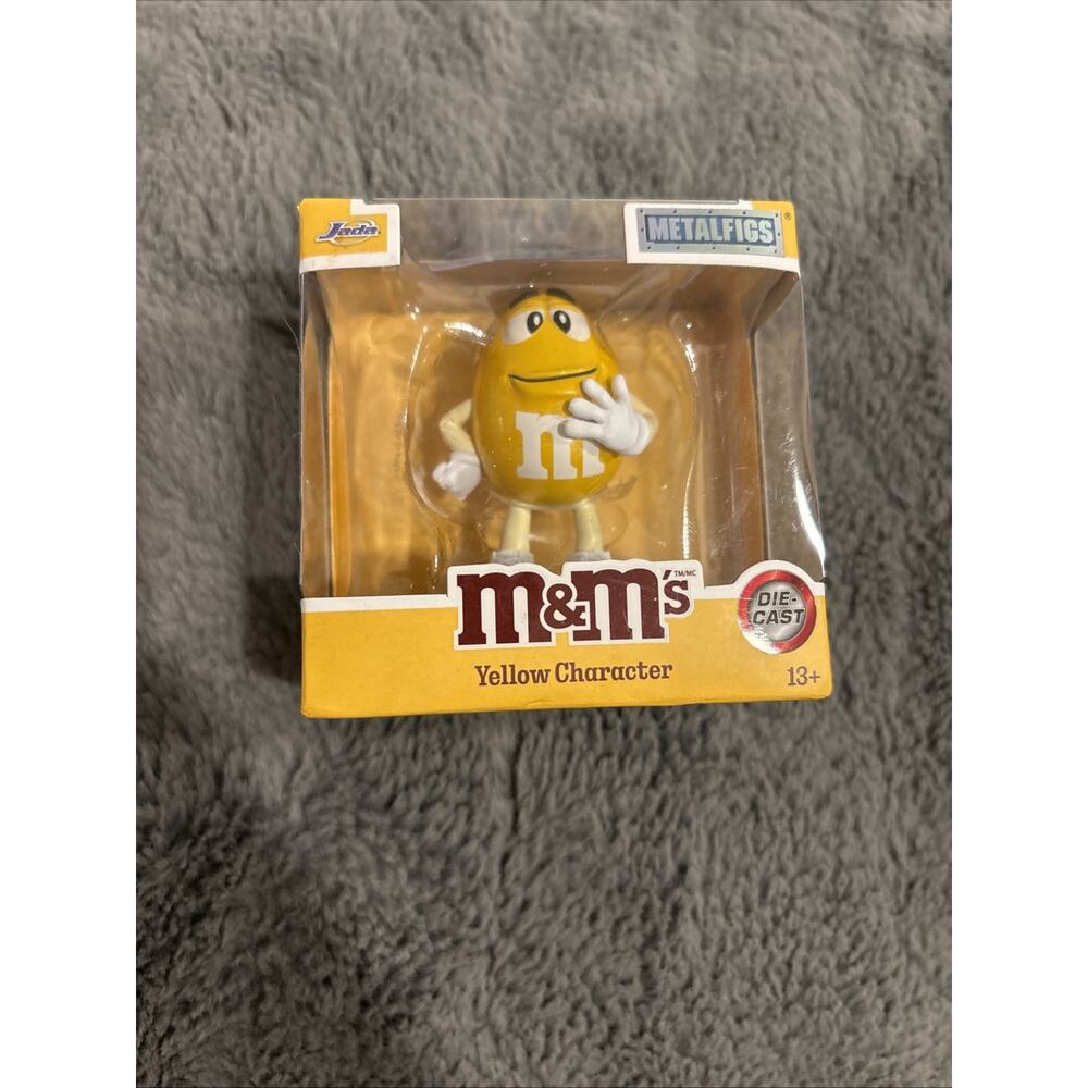 Jada M&M's Yellow Character 3" Die Cast Figure Metalfigs Collectible M&M New